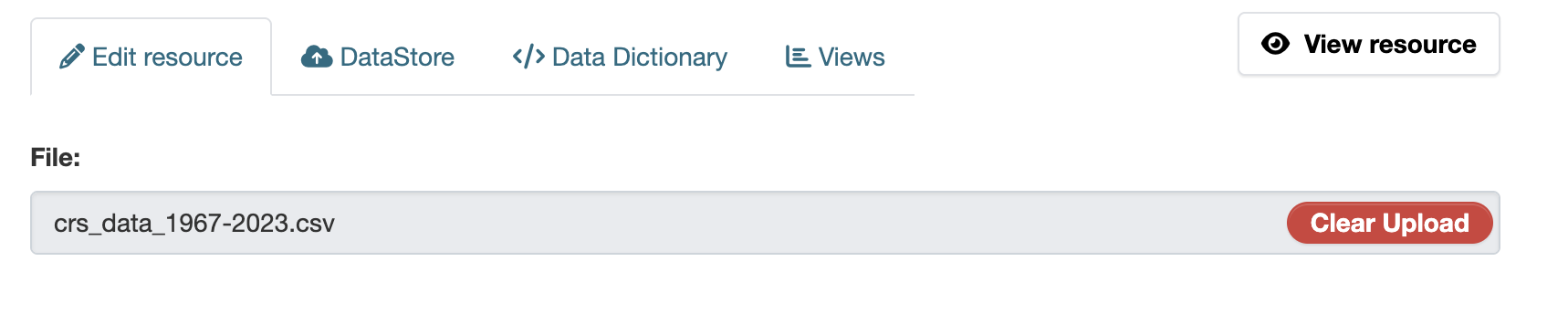 Clear Upload Option